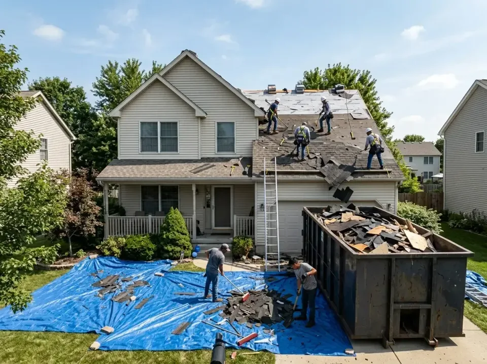 roof-replacement-debris-remova-004 — frequently asked questions, Cheapest Dumpster Rentals in Grayslake, IL